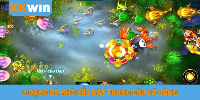 3 dạng vũ khí nổi bật trong câu cá vàng